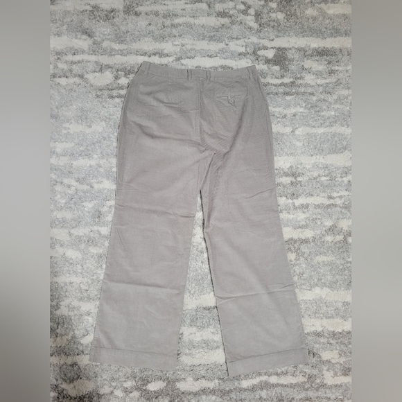 Talbots Petite Strech 14 Gray Corduroy Pants - Picture 2 of 16